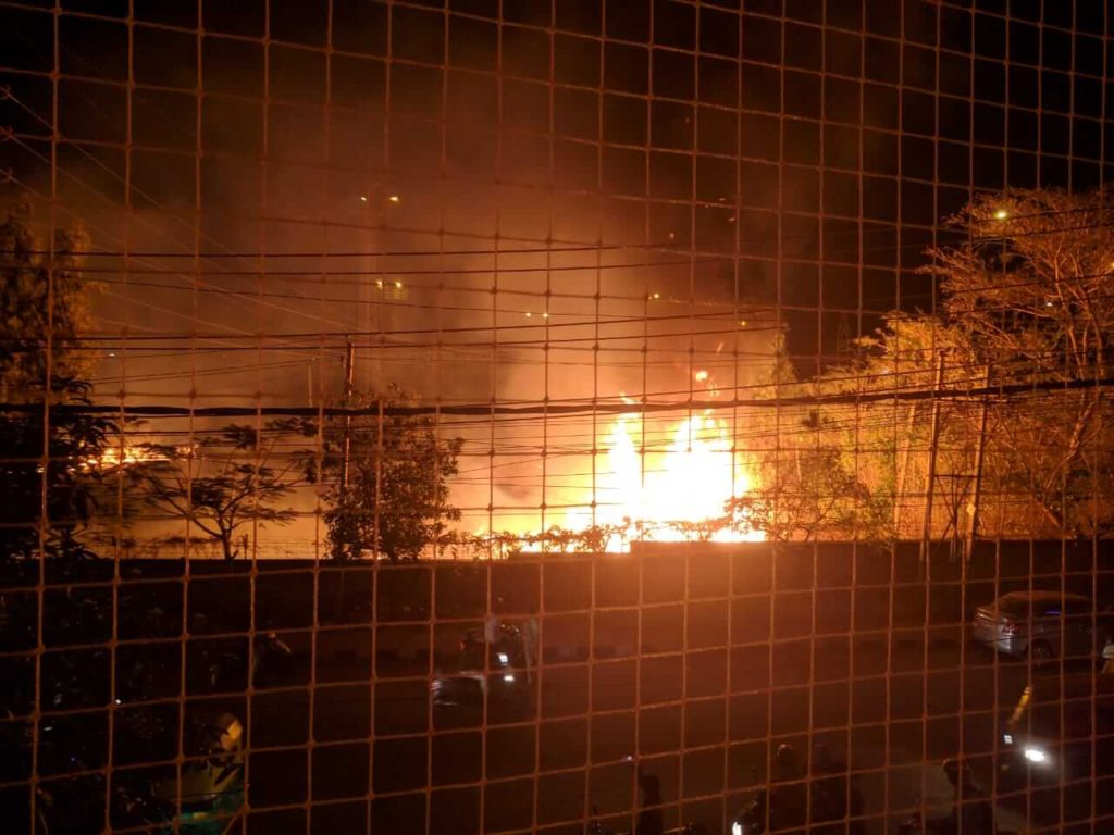 Power sub station in HSR Layout was on fire again! 2