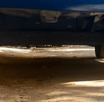 Car tyres stolen and stones kept in their place! 3
