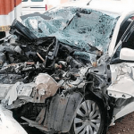 Cab runs into ambulance parked on Outer Ring Road 3
