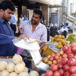 BBMP fines plastic sellers and removes footpath encroachments 8