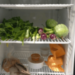 Resident harvests and places groceries in community fridge for the poor 12