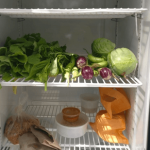 Resident harvests and places groceries in community fridge for the poor 3 Resident harvests and places groceries in community fridge for the poor 3