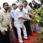 tree planting by BS Yediyurappa