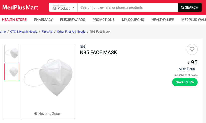 MedPlus misleading buyers with 'fake' N95 masks! 2