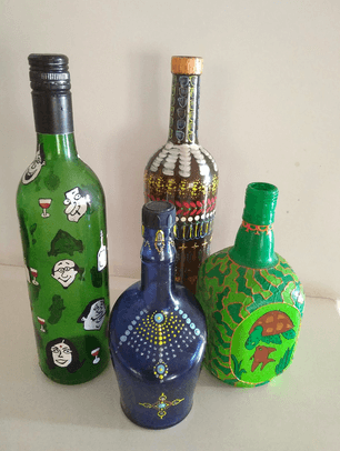 bottle painting