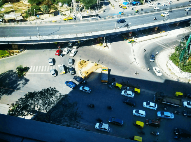After many road accidents and public pressure, Iblur skywalk is finally ready! 2 Iblur junction without the skywalk