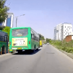 Bus Priority Lane: BMTC driver crushes bollards to overtake another bus 4