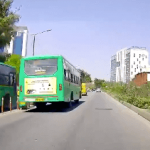 Bus Priority Lane: BMTC driver crushes bollards to overtake another bus 2