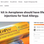 Include EpiPens onboard airlines: Citizens 4