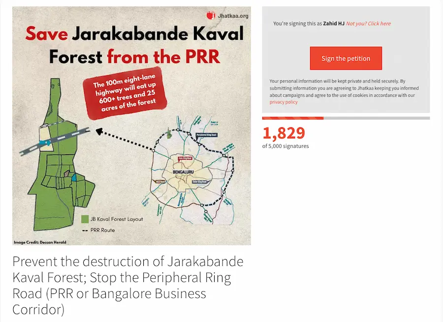 Major Battle Brews Over Proposed Highway Through Bengaluru’s Jarakabande Kaval Forest 2